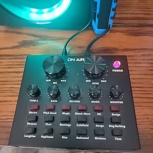 On Air Portable Audio Mixer with Echo and Effects - Black